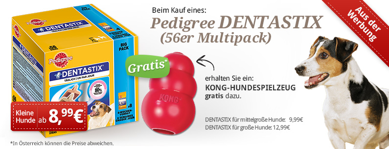 pedigree dentastix gratis kong zooroyal lpl280