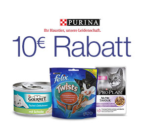 10 euro rabatt purina amazon 10 15