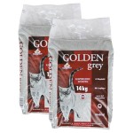 Golden Grey Katzenstreu mit Babypuderduft 2x14kg 720x600