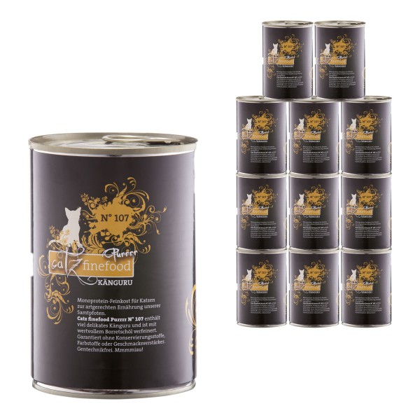 catz finefood katzen nassfutter purrrr no 107 kanguru 24x400g