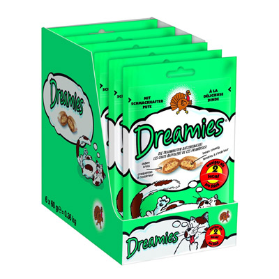 dreamies katzensnacks 6 packungen pute amazon