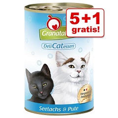 5 1 gratis 6 x 400 g granatapet delicatessen seelachs pute zooplus