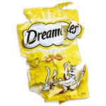 dreamies katzensnacks aufgerissen