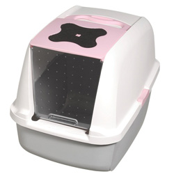 Catit 50700 Katzentoilette mit Abdeckung pink