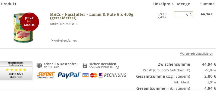 macs-groupon-gutschein-pets-premium-warenkorb