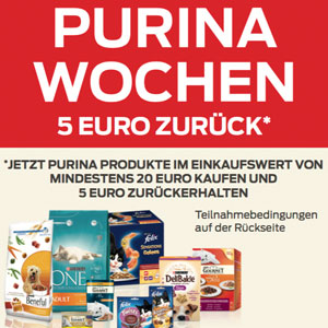 purina 5 euro zurueck fressnapf 07 16