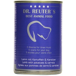 Dr Reuters Hundefutter Lamm mit Kartoffeln und Karotten 6 x 400 g Dosen