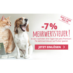 pets premium 7 prozent rabatt auf futter