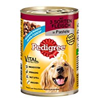 Pedigree Adult Hundefutter 3 Sorten Fleisch 12 Dosen 12 x 400 g Amazon