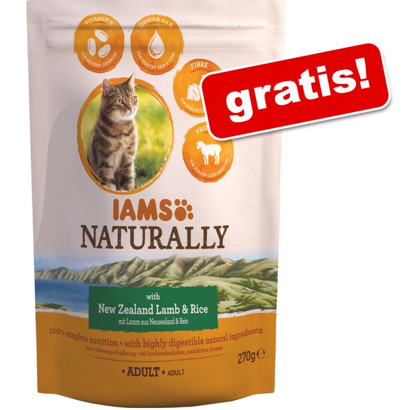 iams naturally cat adult lamb 270 g gratis zooplus