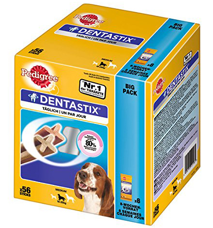 pedigree dentastix 56 stueck mittelgrosse hunde