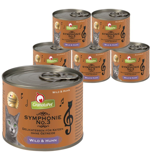 granatapet symphonie no 3 wild huhn 6x200g zooroyal