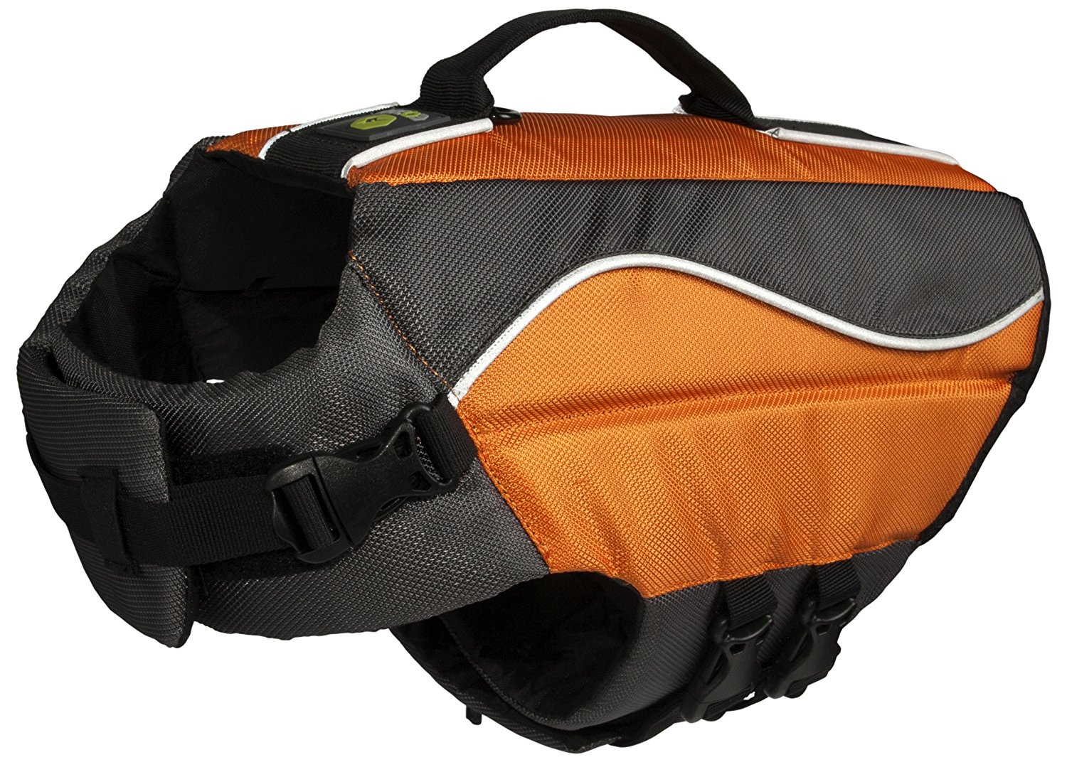 eqdog classic life vest schwarz orange