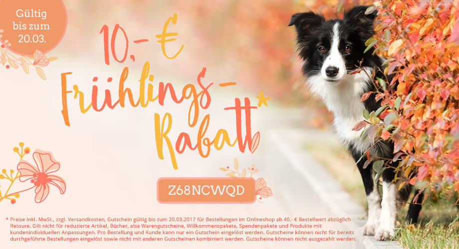 alsa hundewelt fruehlingsanfang 10 euro rabatt