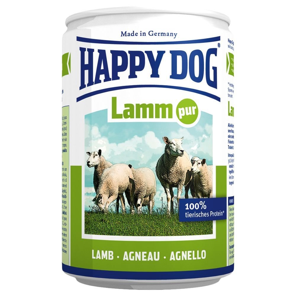 happy dog lamm pur hundefutter dose