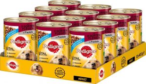 pedigree adult nassfutter 12 x 400 g 3 sorten fleisch