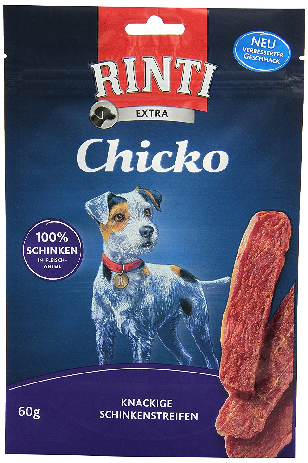 Rinti Hundesnacks Extra Chicko Schinken 60 g, 12er Pack (12 x 60 g) für 9,61 € bei Amazon rinti chicko hundensacks knackige schinkenstreifen