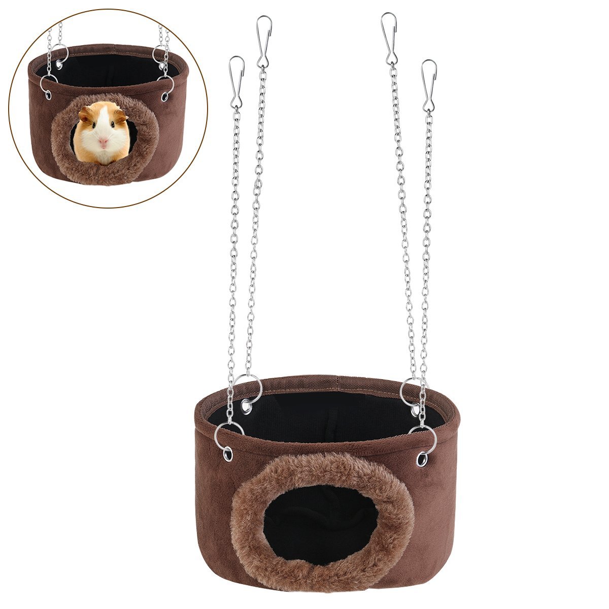 winomo schaukel kleintier braun