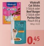 purina one nassnahrung 85 g beutel 45 cent rossmann