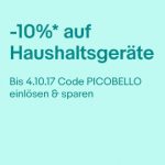 10 prozent gutschein auf haushaltsgeraete ebay 09 17