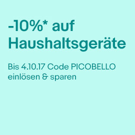 10 prozent gutschein auf haushaltsgeraete ebay 09 17