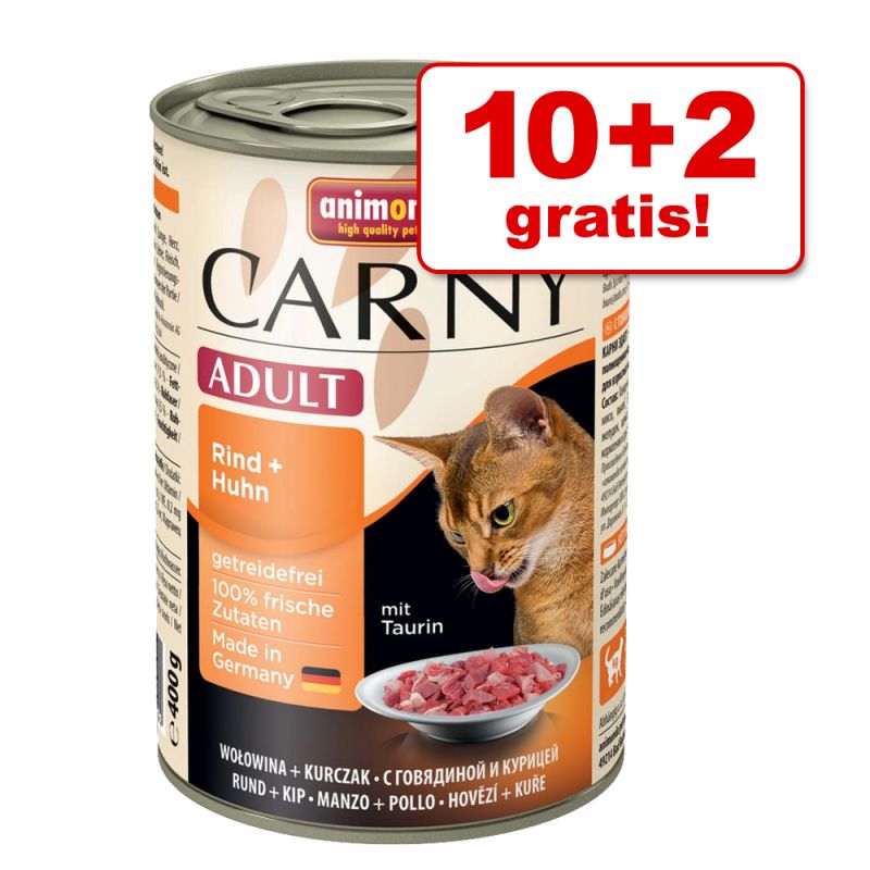 animonda carny rind huhn 400g 10 plus 2 gratis zooplus