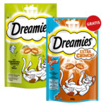 dreamies thunfisch und dreamies extra crunch gratis zooroyal