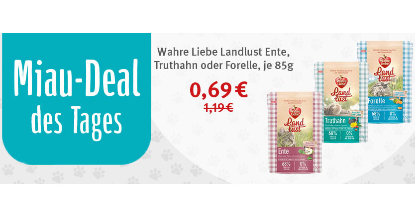 zooroyal miau deal wahre liebe landlust 85 g 3 sorten