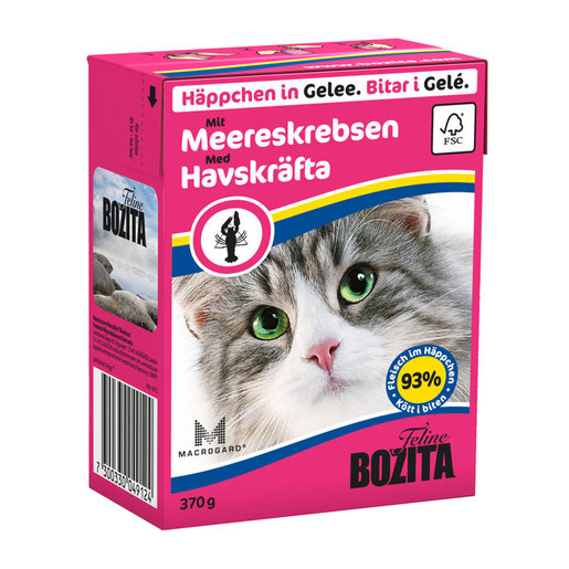 bozita haeppchen in gelee mit meereskrebsen 16 x 370 g fressnapf