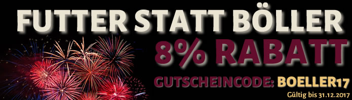 Futter statt Böller: 8% Rabatt auf alles bei Katzenkontor bis 31.12. 2 futter statt boeller