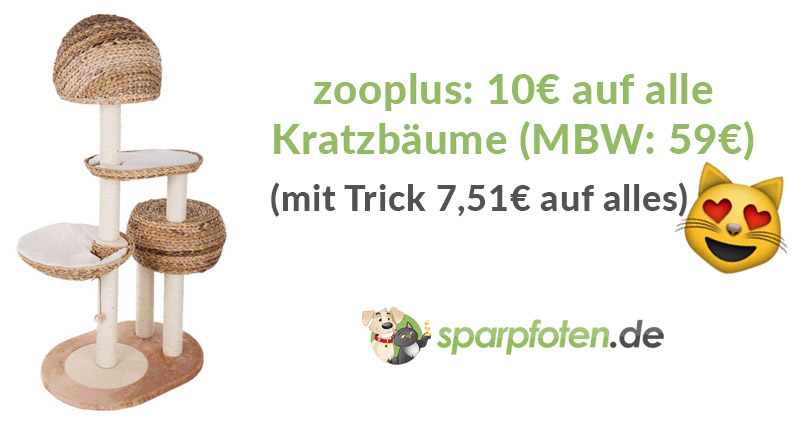 zooplus facebook gutschein 10 euro kratzbaeume 2