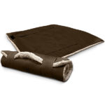 wolters hundedecke reisedecke mit schaffell imitation basic braun 2 bei pets premium