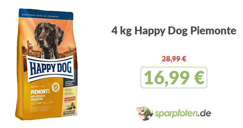 zooroyal wau deal 4kg happy dog piemonte
