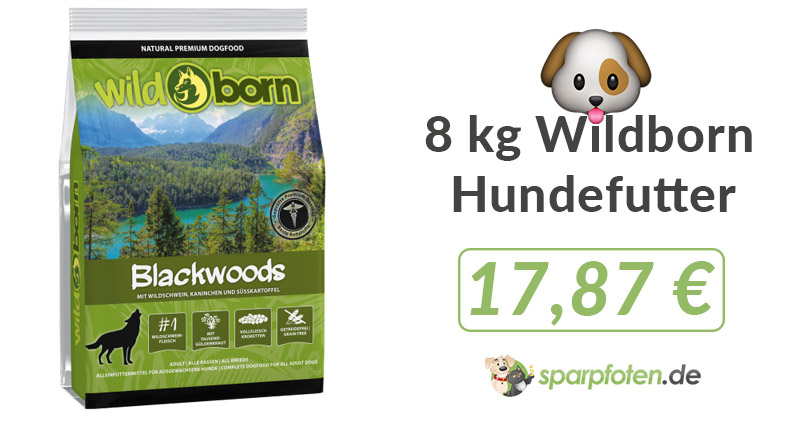 8 kg wildborn hundefutter ab 17 87