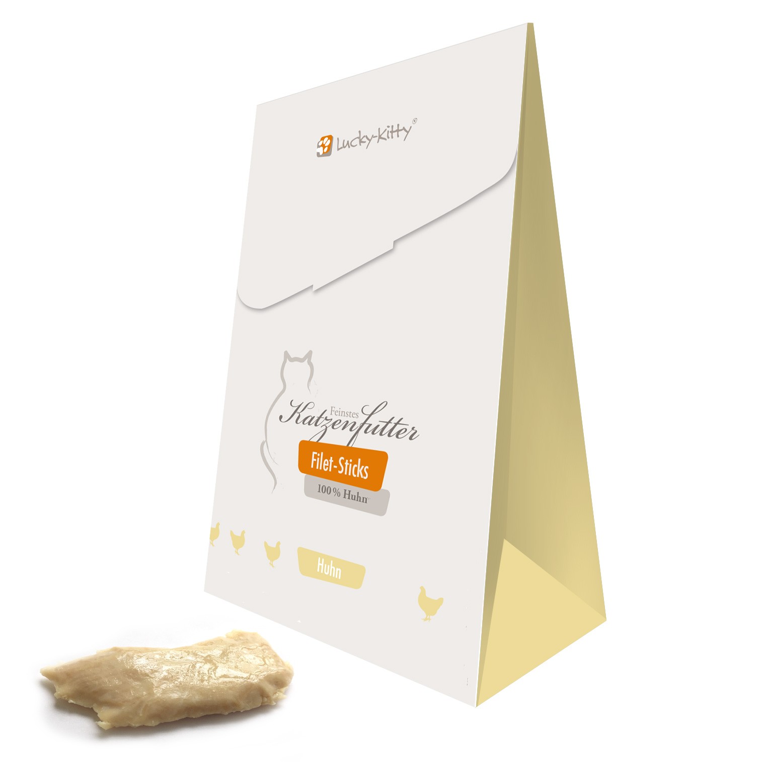 Lucky-Kitty Filetsticks für Katzen (MHD Ende 03/2018) für 2,90 EUR (statt 8,90 EUR) lucky kitty filet sticks huhn pack