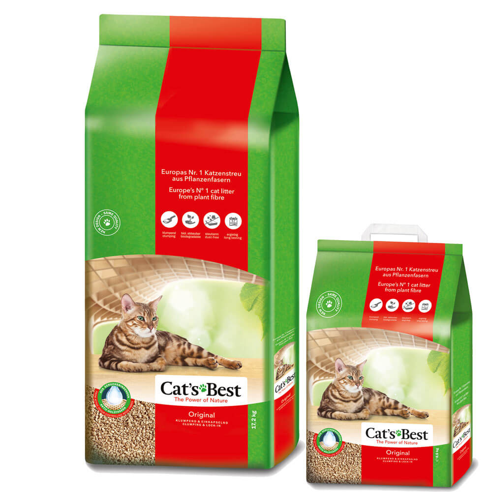 cats best oeko 60 liter katzenstreu rinderohr