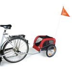 trixie fahrradanhaenger schwarz rot