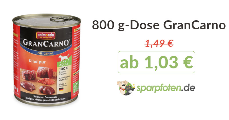 800 g dose grancarno wau deal