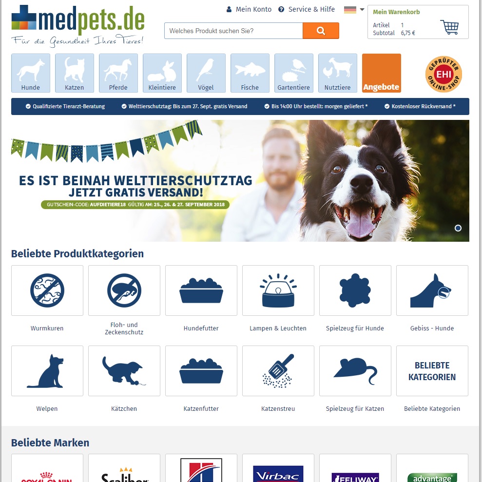 medpets screenshot browser