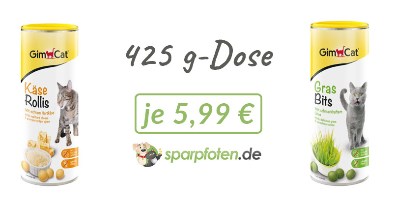 425 g dose gimcat rollis zooroyal miau deal