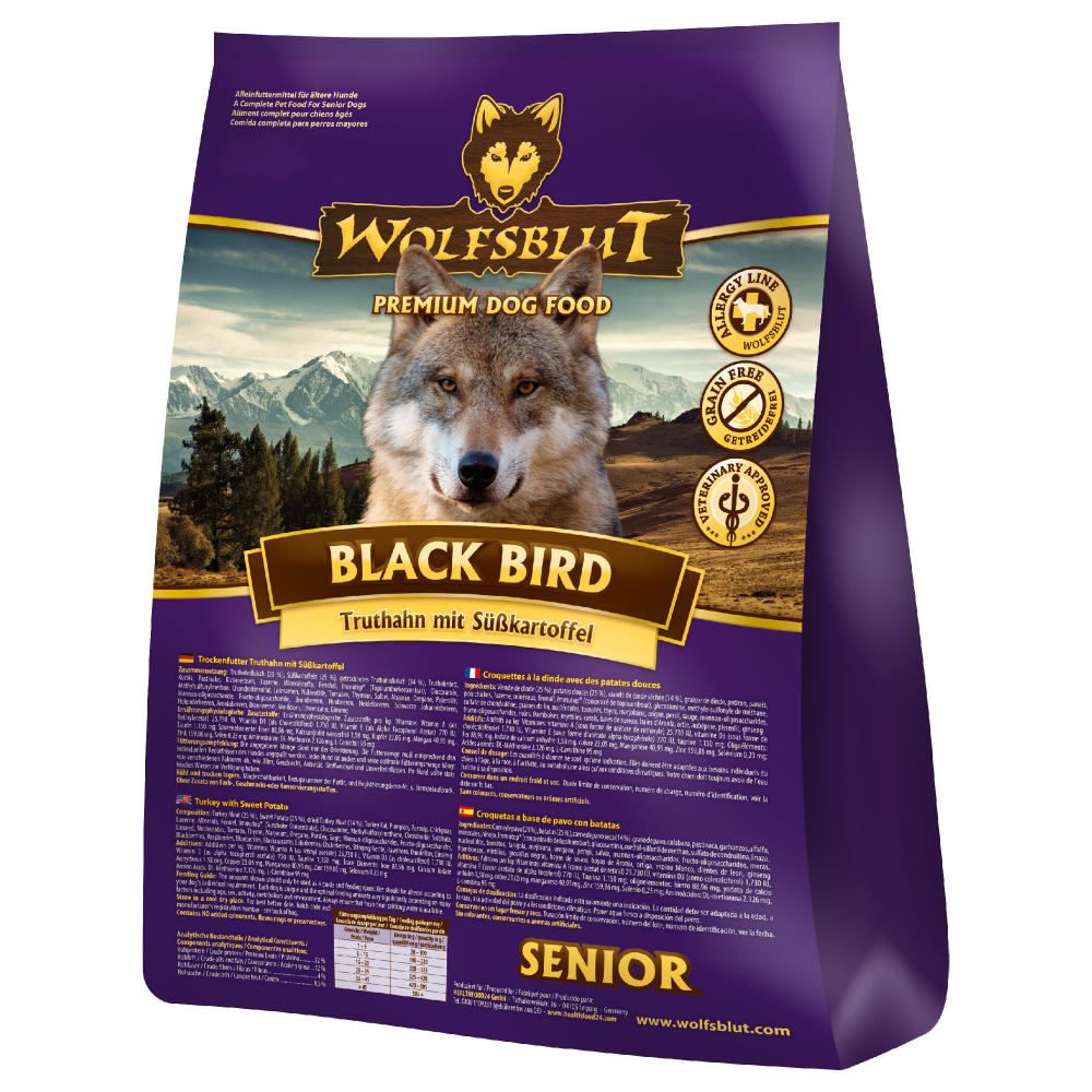 wolfsblut trockenfutter black bird senior wbbbs500