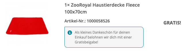 zooroyal fleecedecke gratis tag des schlafes