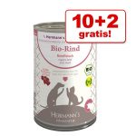 10 plus 2 gratis herrmanns reinfleisch zooplus