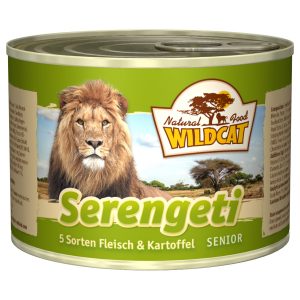 wildcat nassfutter serengeti senior 5 sorten fleisch kartoffel