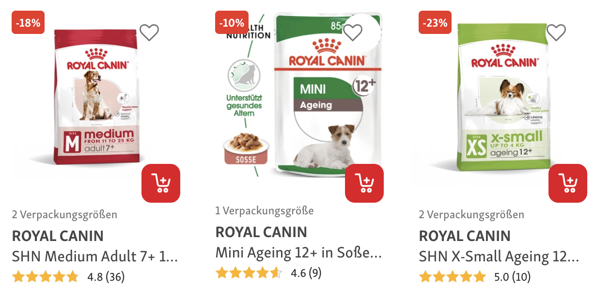 Royal Canin Hundefutter bei Fressnapf bis zu 23% reduziert
