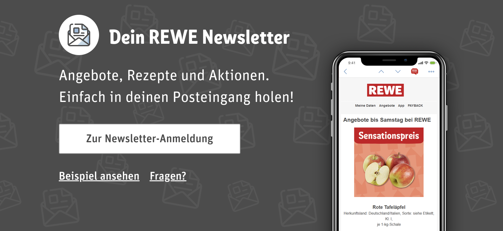 Rewe Onlineshop Newsletter