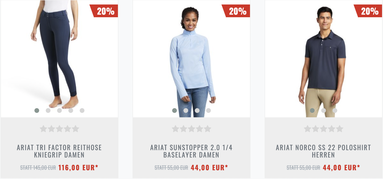 Ariat Gutschein für Reitbekleidung und Zubehör
