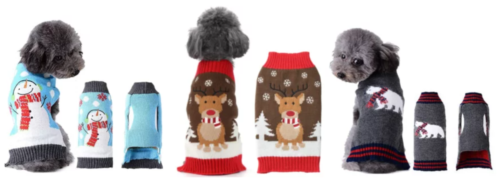 Weihnachtliche Hunde Pullover Galerie
