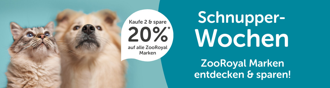 ZooRoyal Eigenmarken mit 20 Prozent Rabatt Gutschein