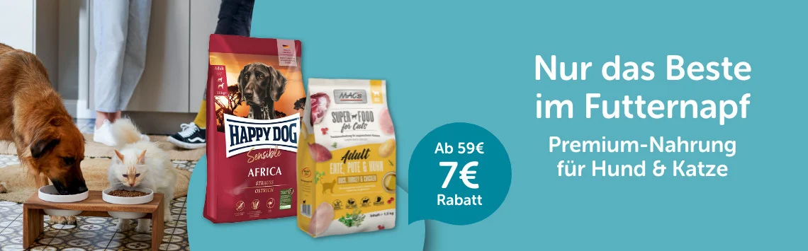 Premium Futter bei ZooRoyal mit 7€ Gutschein
